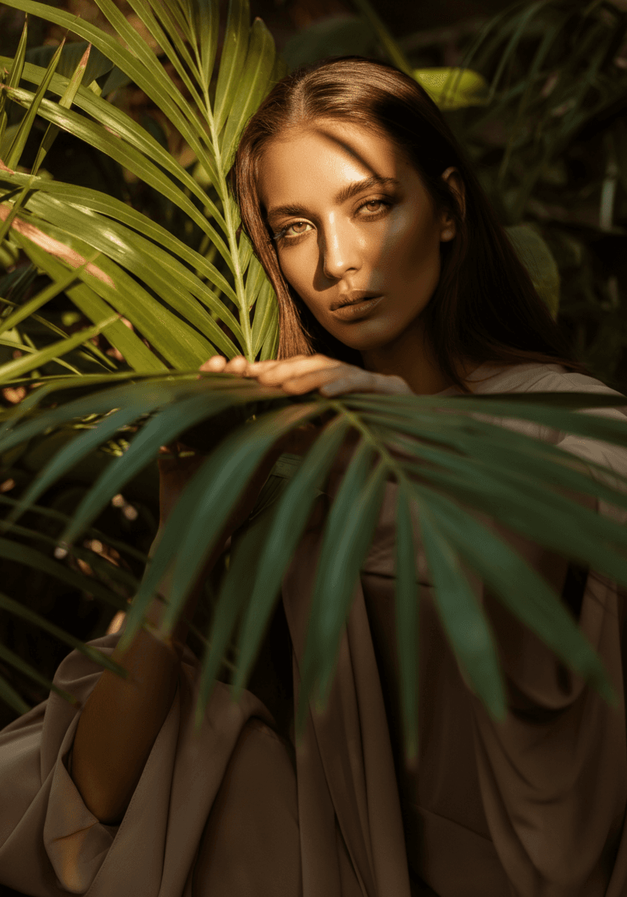Woman Garden Pose