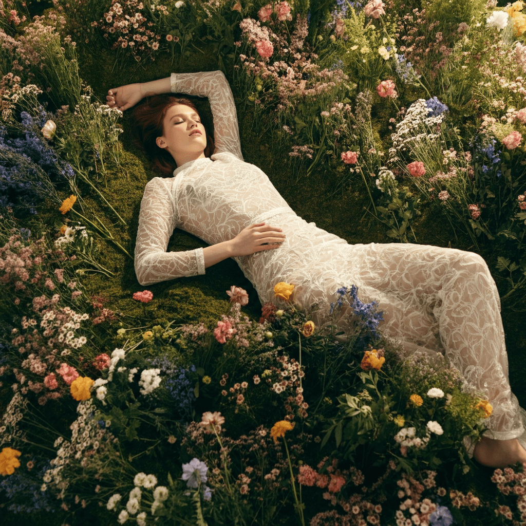 Woman On The Grass